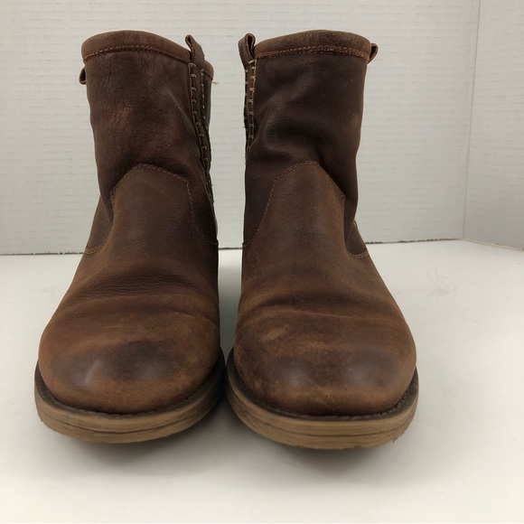 Coolway Boots Women 8/41 Brown Leather Ankle Carlin - Picture 4 of 14